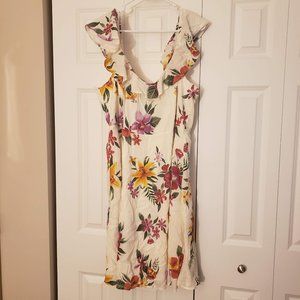 NWT Old Navy Tropical Floral Sundress w Ruffles